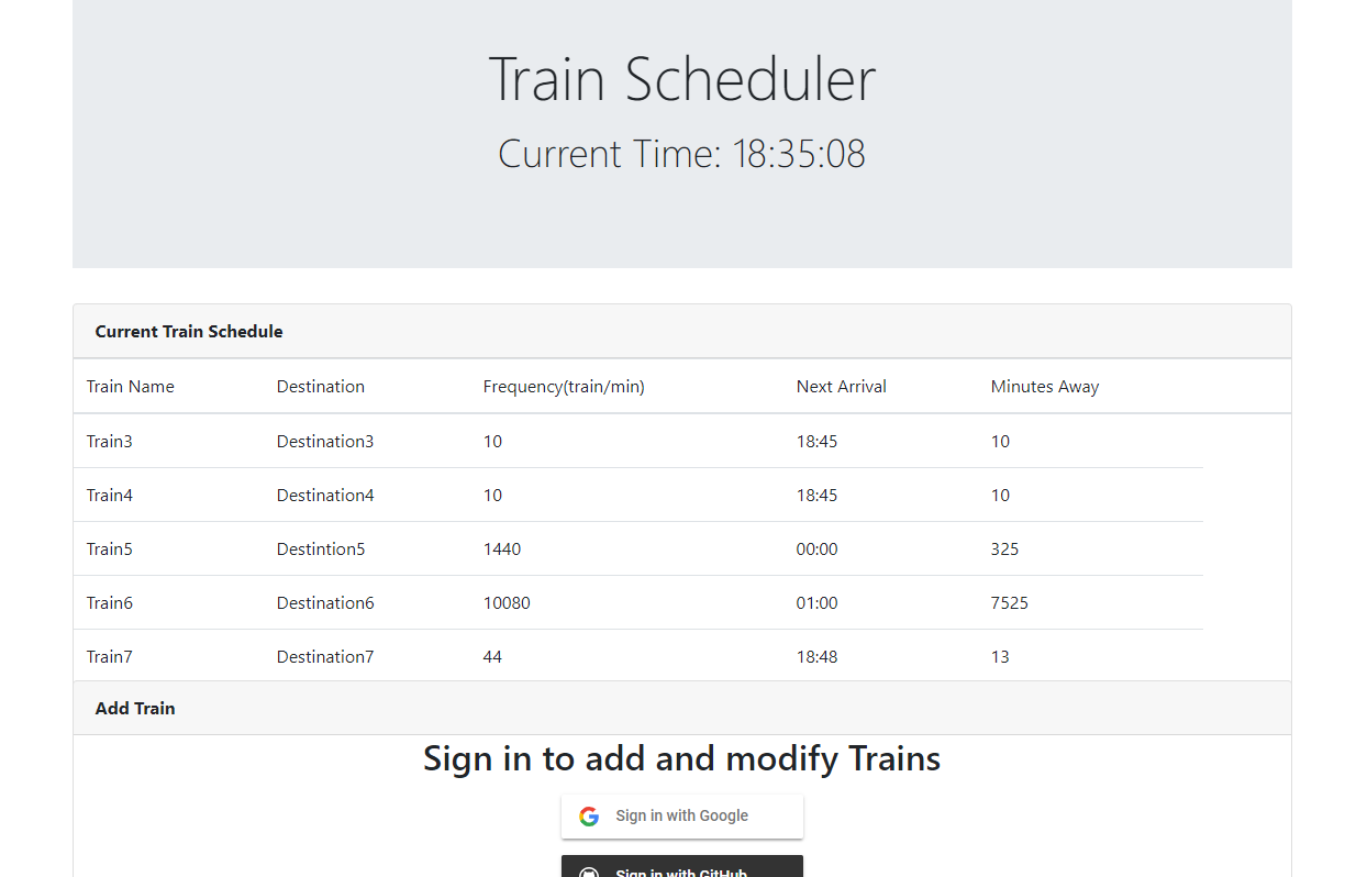 trainScheduler